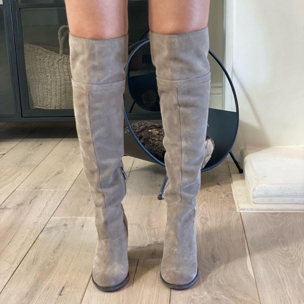 Franco Sarto over the knee suede boots like new
